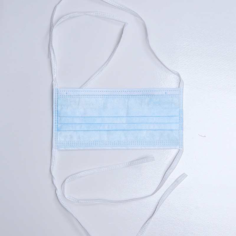 3 Ply Tie-on Non-Woven Face Mask with Strap